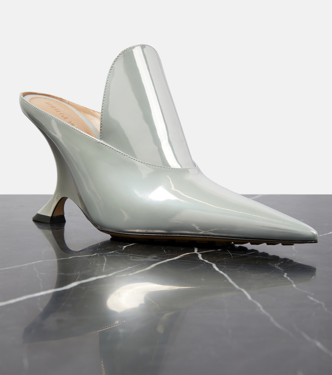 Rocket metallic leather mules | Bottega Veneta