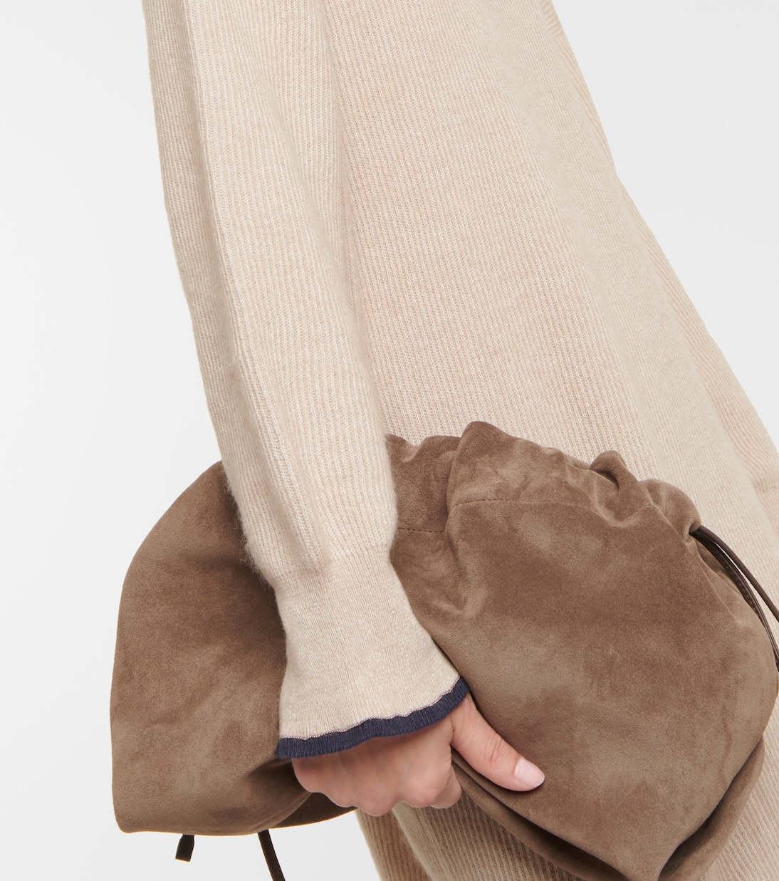 Midikleid aus Alpakawolle und Baumwolle | Brunello Cucinelli