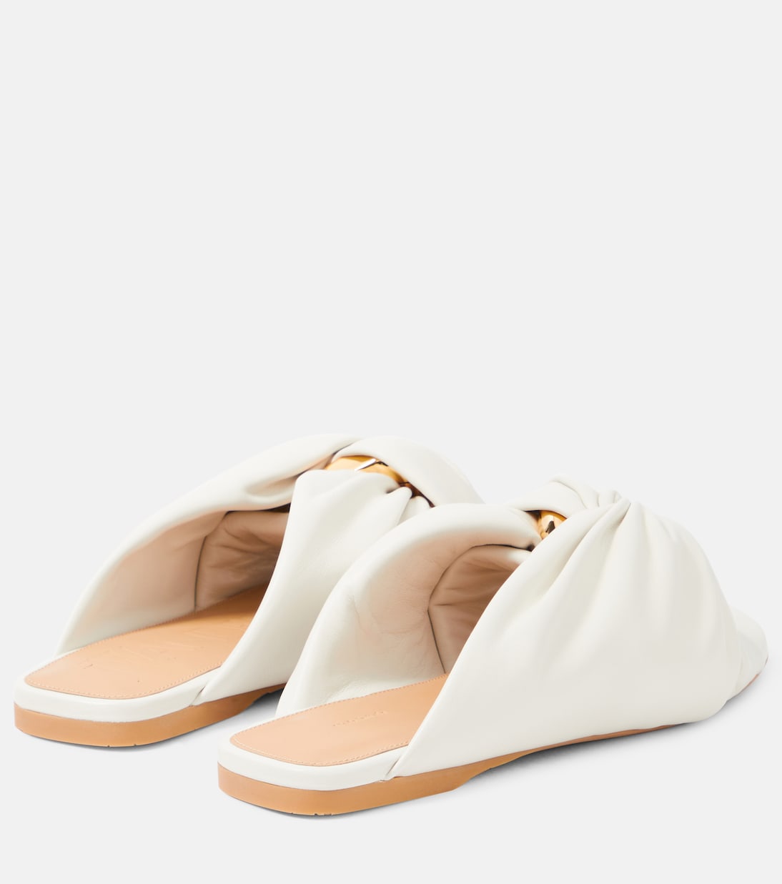 Corner leather slides | JW Anderson