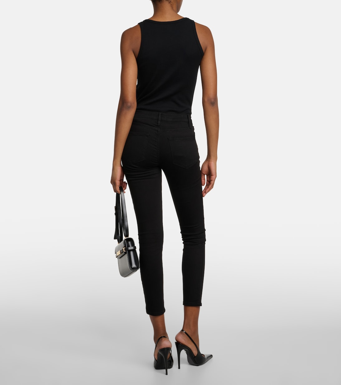 Le Color Crop high-rise skinny jeans | Frame