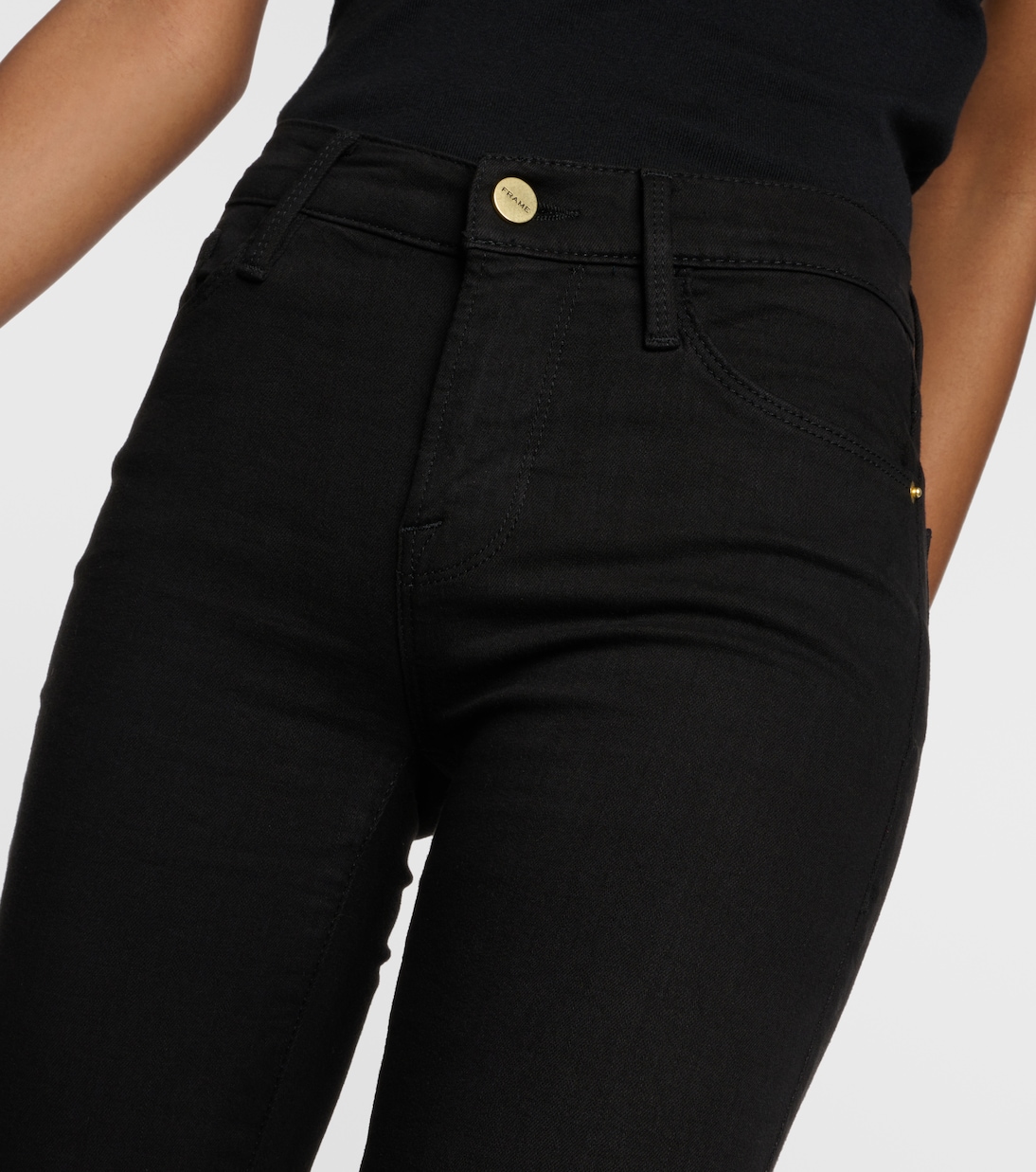 Le Color Crop high-rise skinny jeans | Frame