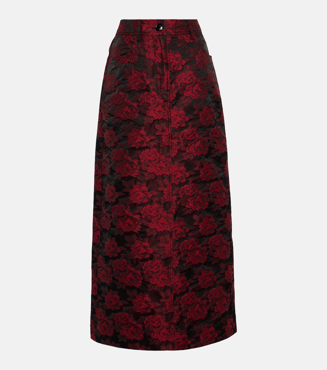 Floral jacquard maxi skirt | Ganni