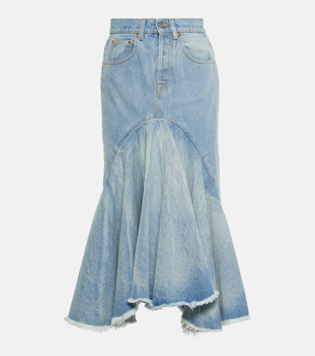 Falda midi de denim | Vetements
