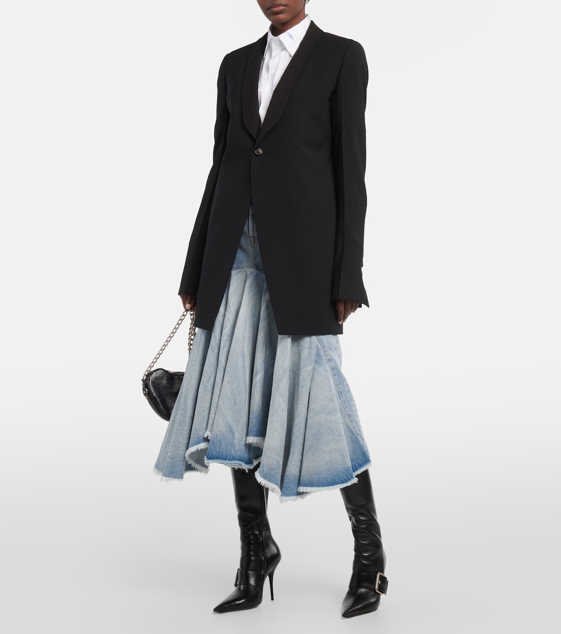 Falda midi de denim | Vetements
