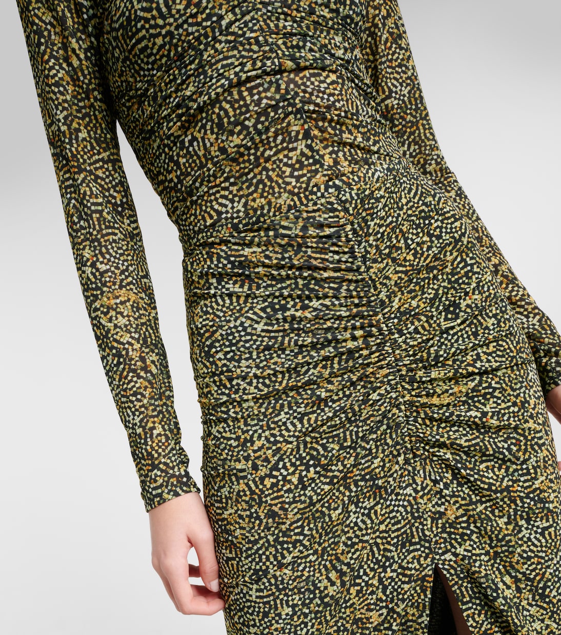 Falda midi de jersey drapeado | Isabel Marant