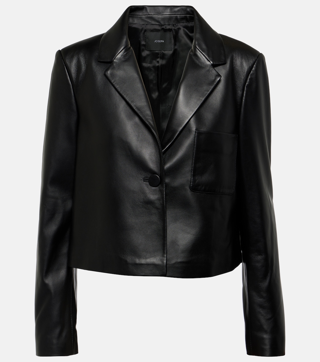 Cropped leather jacket | Joseph