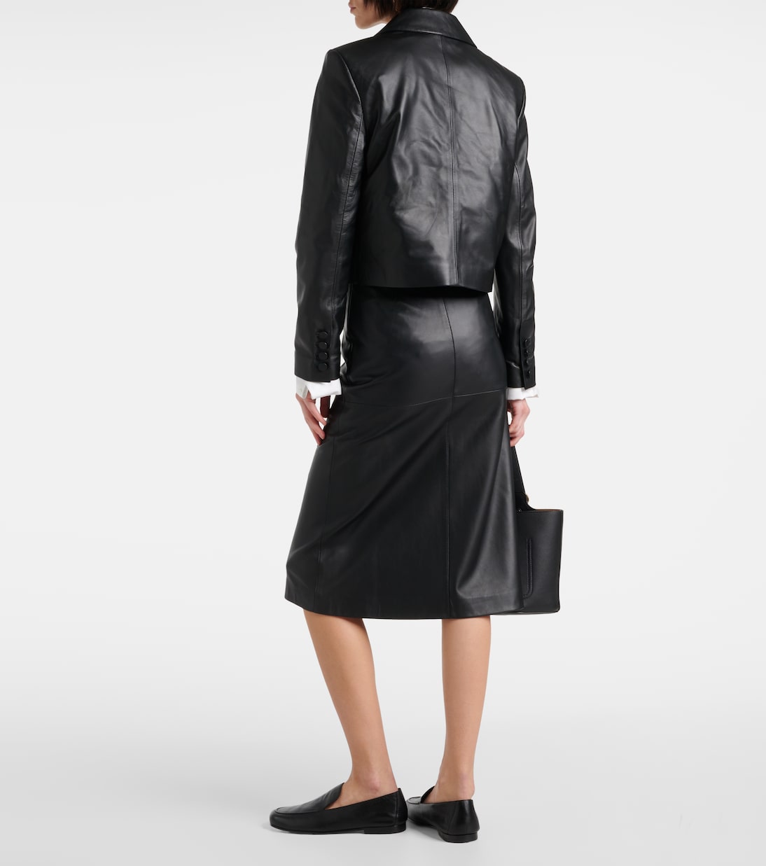 Cropped leather jacket | Joseph