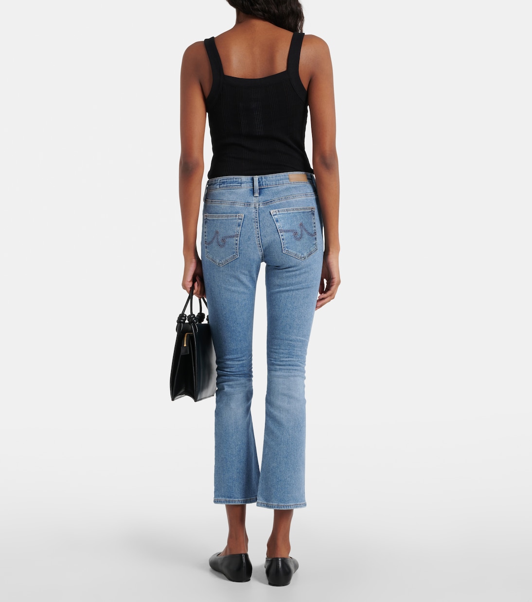 Jeans flared cropped Jodi a vita media | AG Jeans