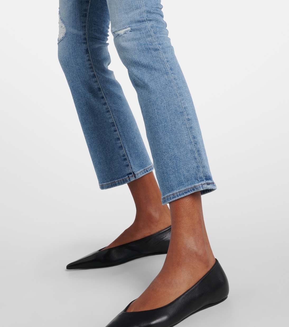 Jeans flared cropped Jodi a vita media | AG Jeans