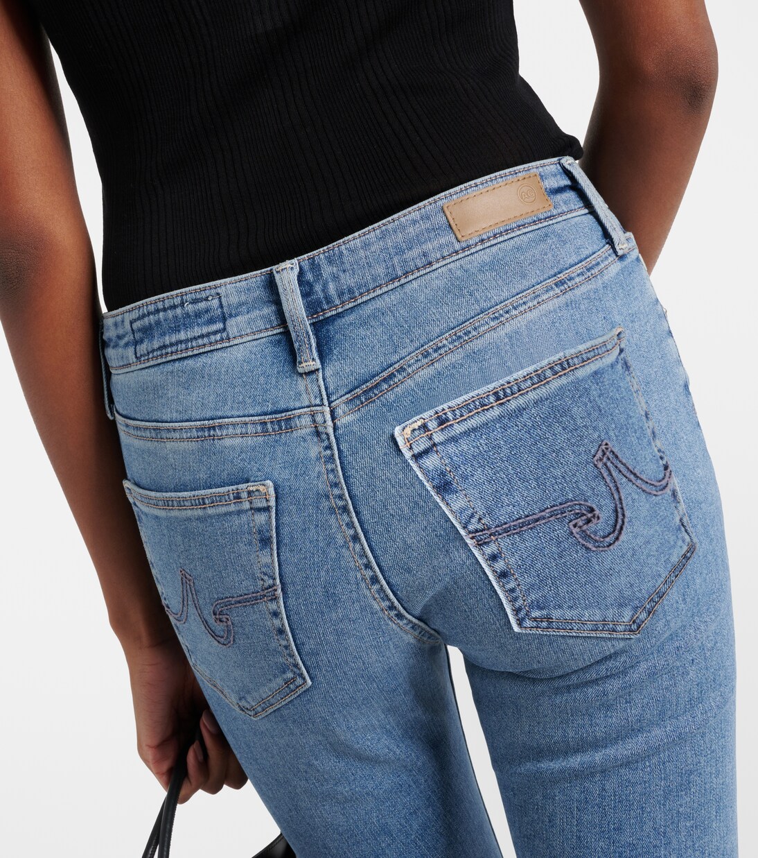 Jeans flared cropped Jodi a vita media | AG Jeans