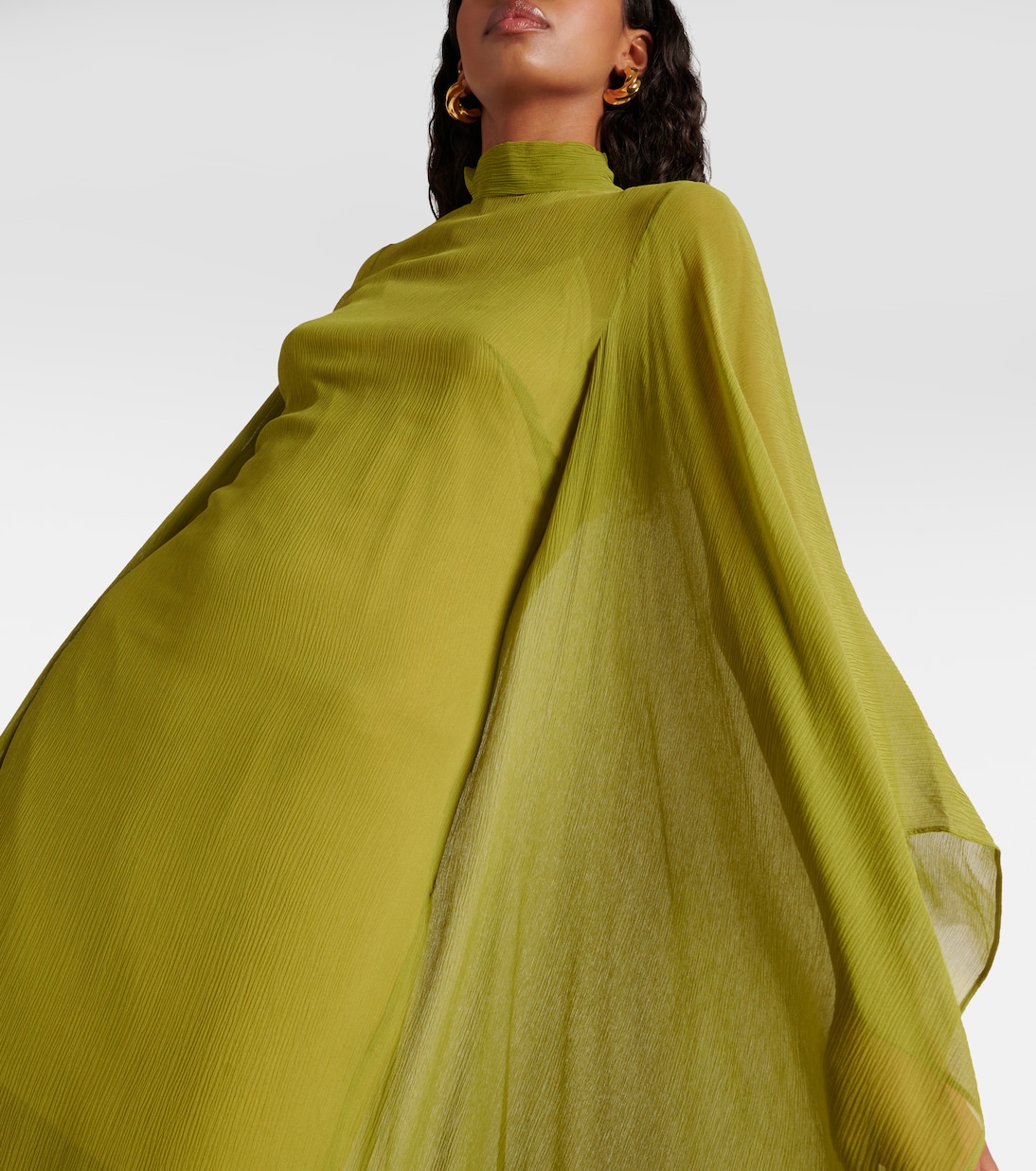 Lanzarote silk chiffon kaftan | Taller Marmo