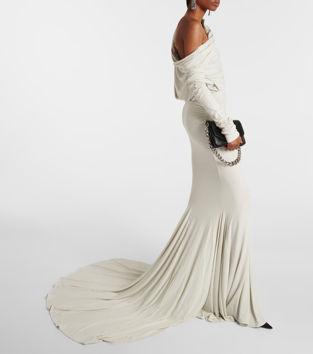 Bound off-shoulder gown | Entire Studios