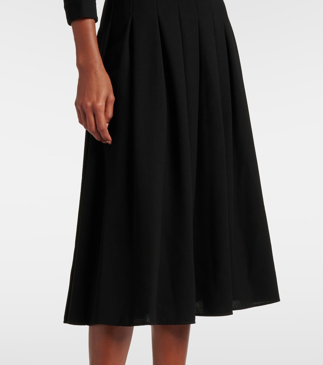 Vestido largo plisado | Carolina Herrera