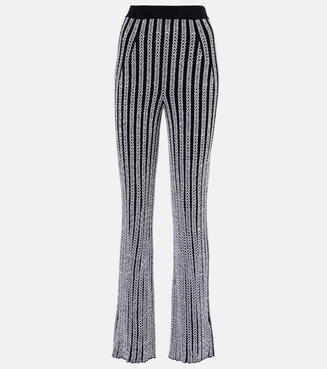 Pantalones Jóvenes Modernos con Estilo Chevron de Missoni en Lámina Ajustada