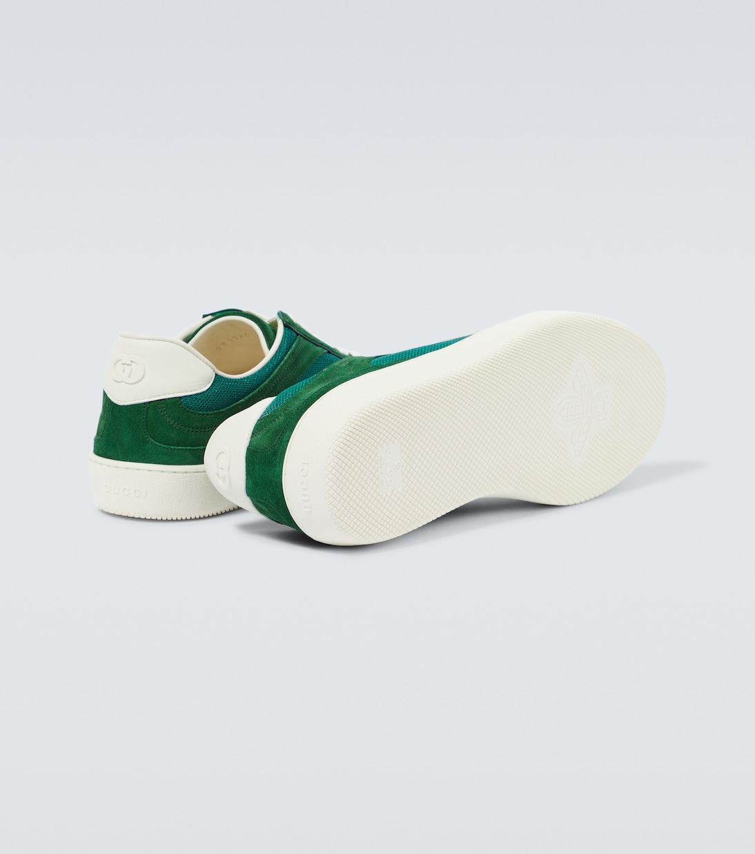 Interlocking G suede and canvas sneakers | Gucci
