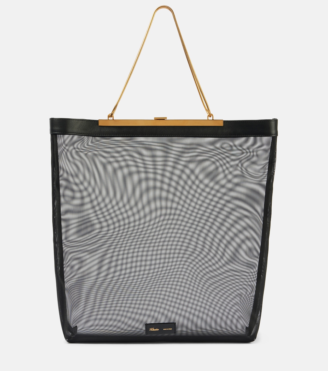 Shopper Augusta in mesh con pelle | Khaite