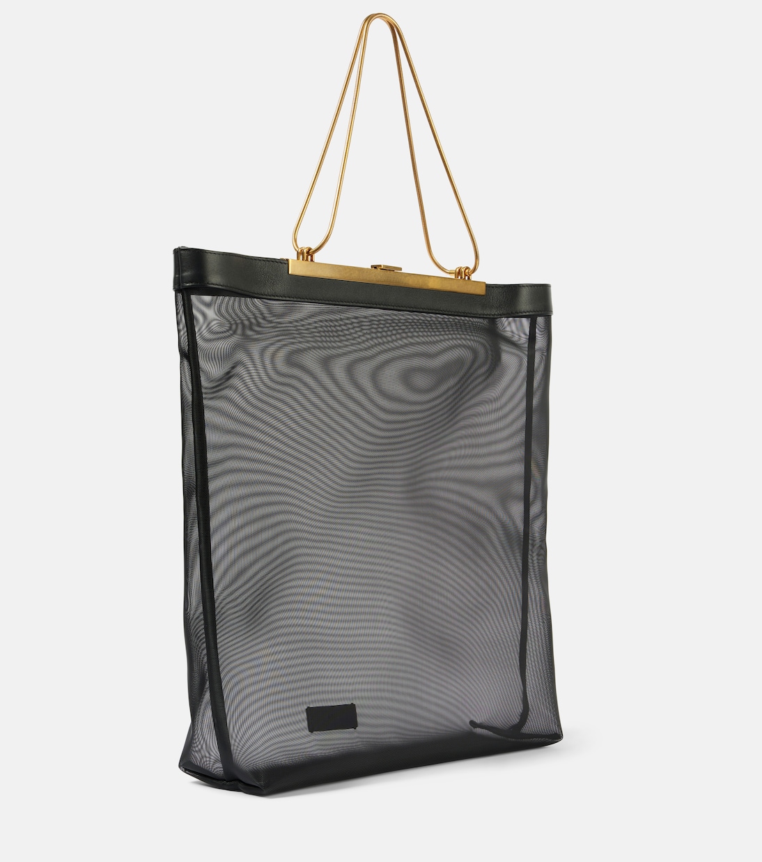 Shopper Augusta in mesh con pelle | Khaite