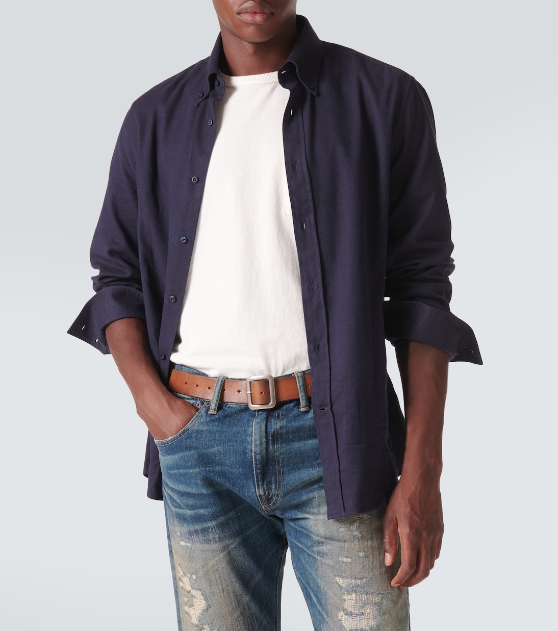 Gürtel Vincennes Medium aus Leder | RRL