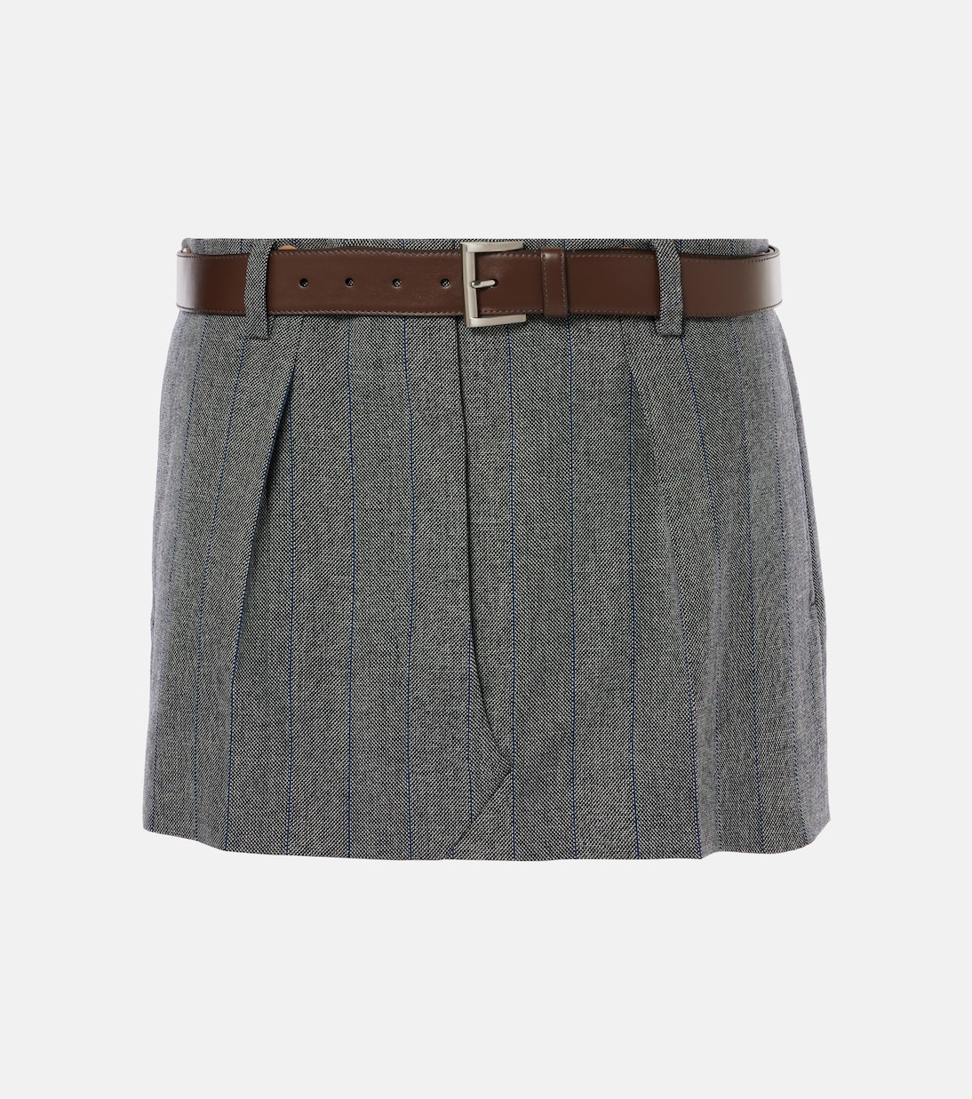 Checked wool miniskirt | Prada