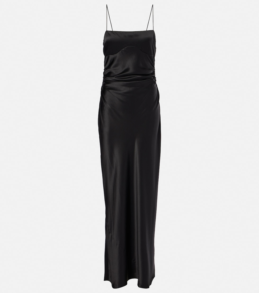 Vestido lencero de seda drapeado | SIR
