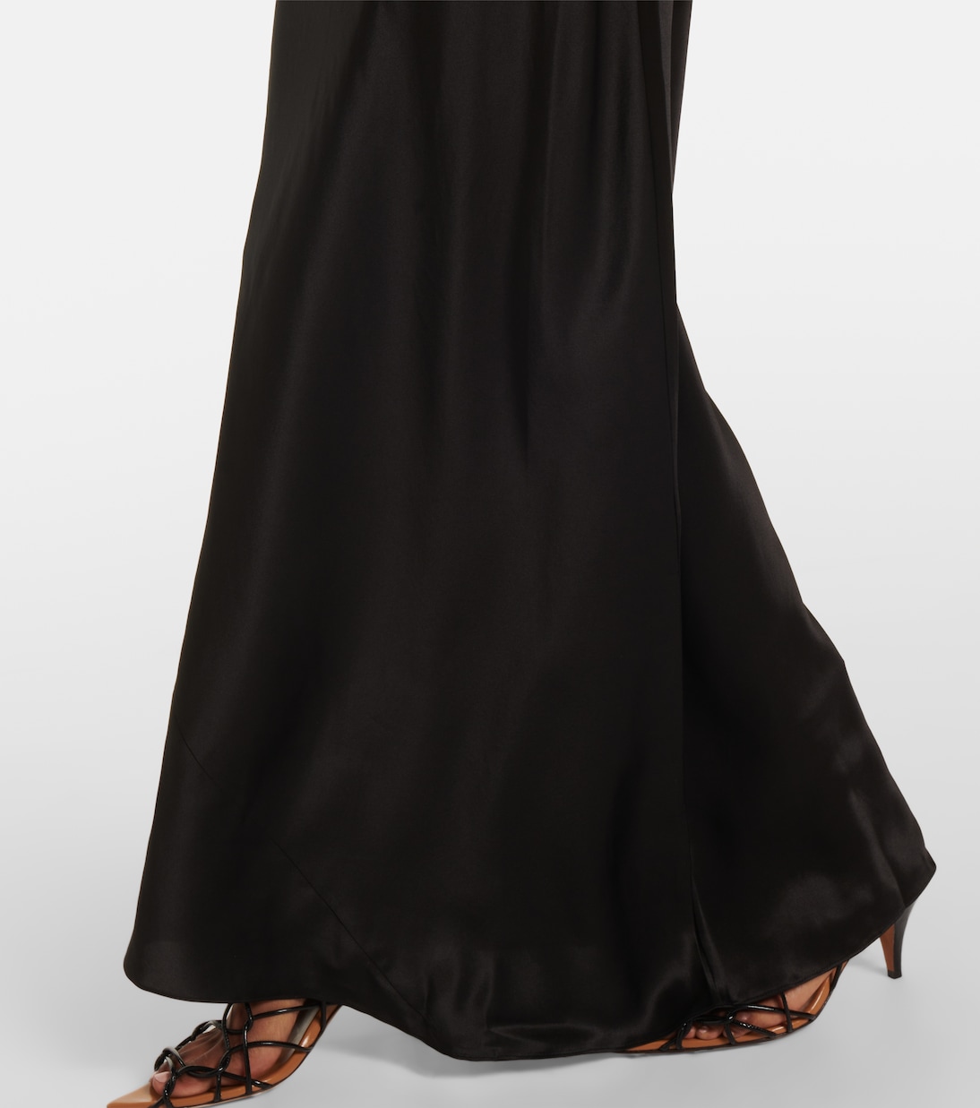 Vestido lencero de seda drapeado | SIR