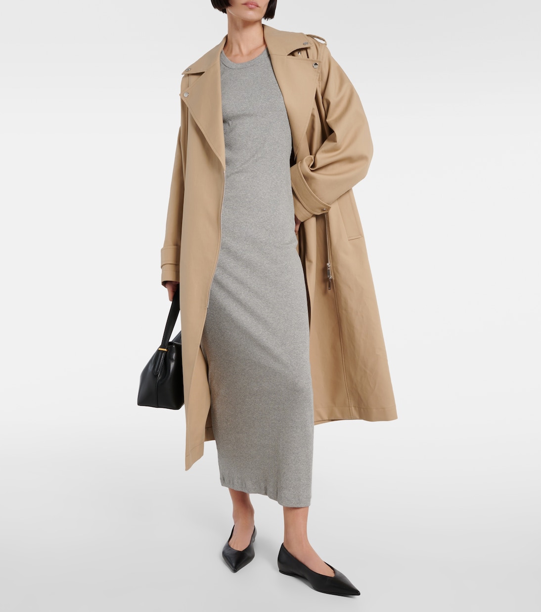 Midikleid aus einem Baumwollgemisch | Toteme