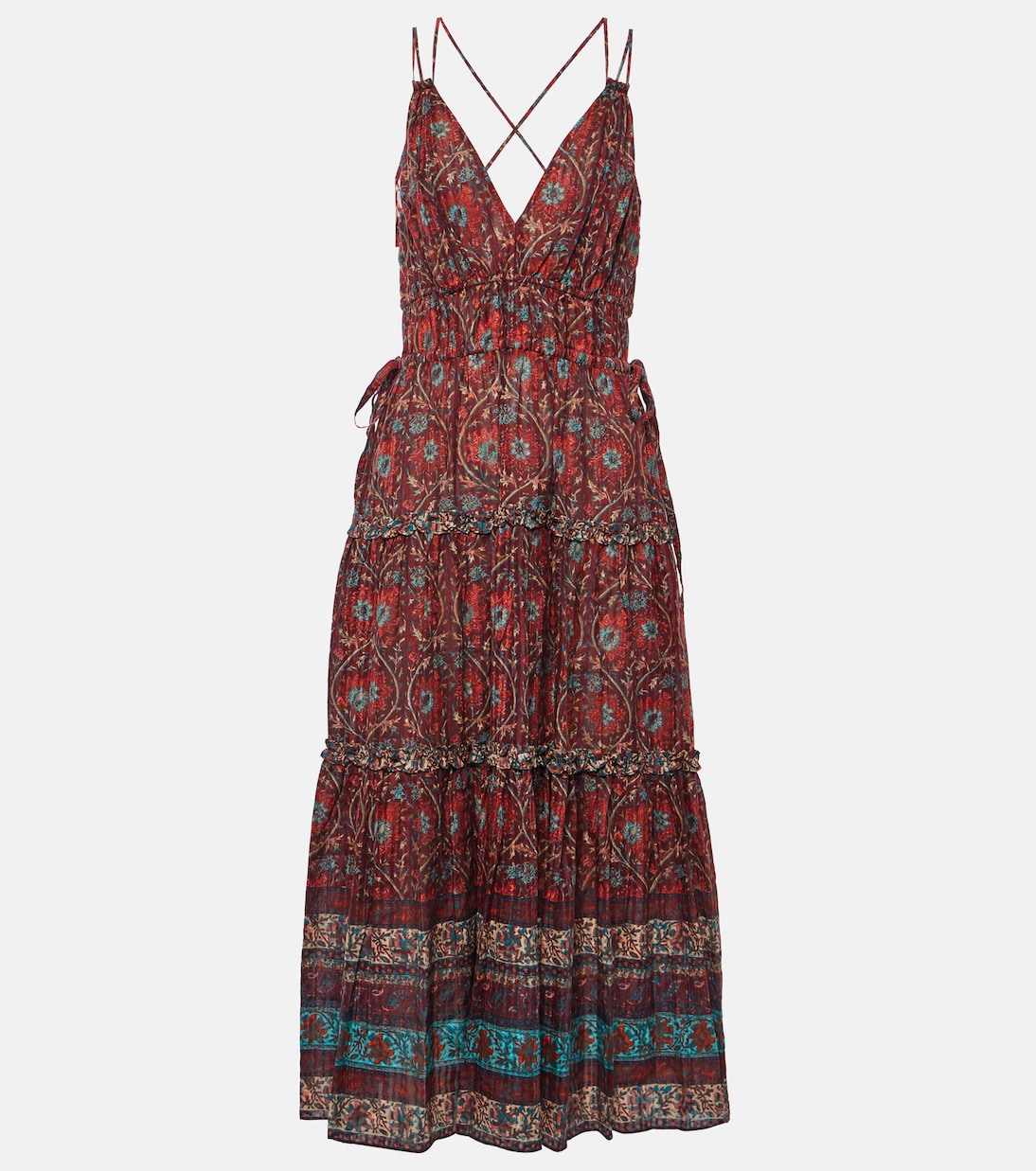 Midikleid Rosa aus einem Baumwollgemisch | Ulla Johnson