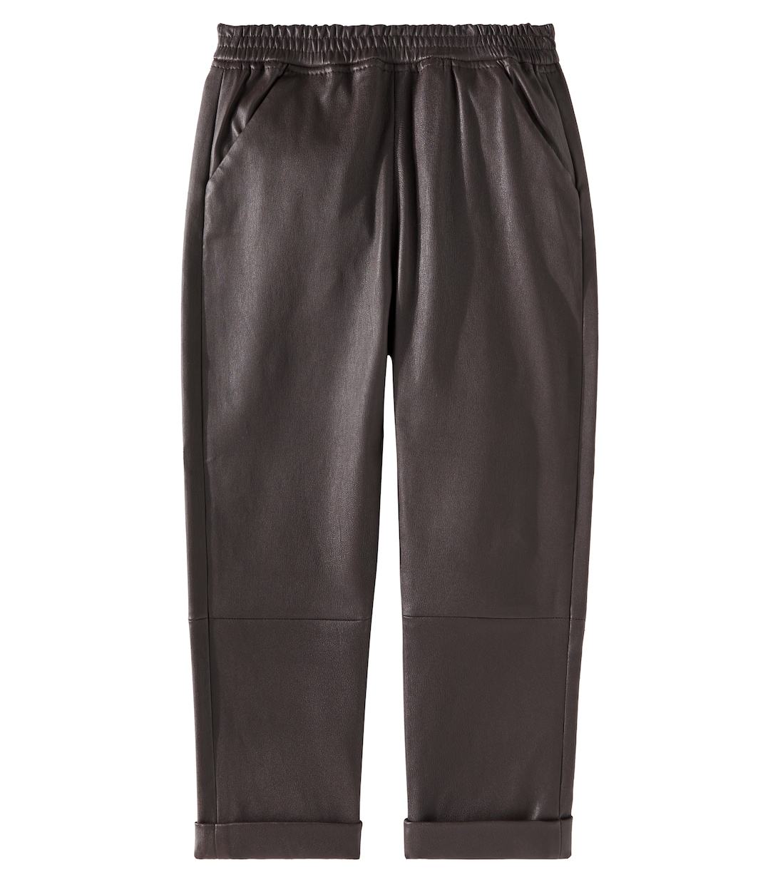 Gerade Hose Bobbie aus Leder | Donsje