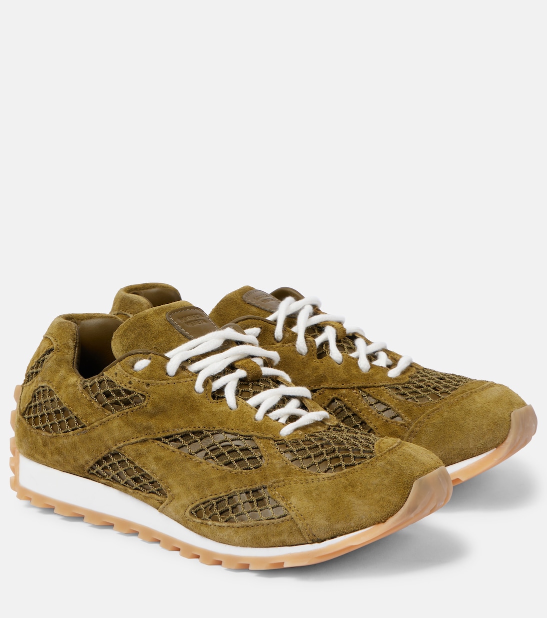 Baskets Orbit en résille et daim | Bottega Veneta