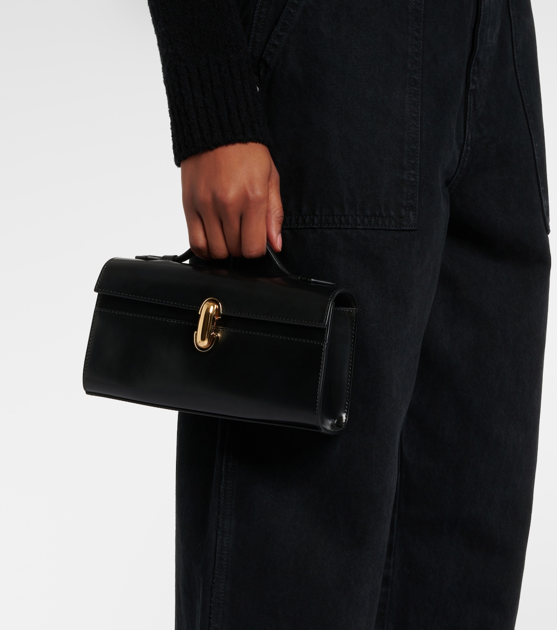 Tote Symmetry Pochette aus Leder | Savette