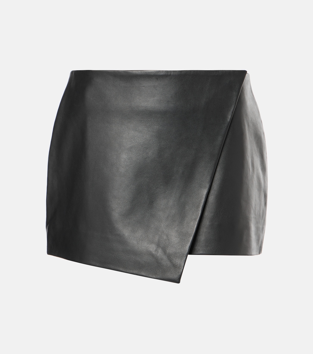 Jupe portefeuille Cleo en cuir | The Frankie Shop