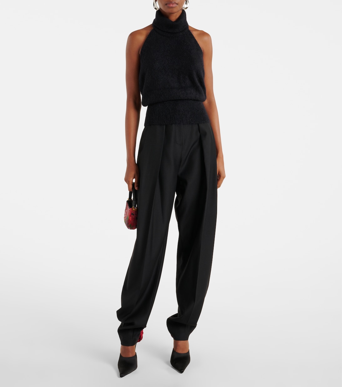 Turtleneck mohair-blend top | Magda Butrym