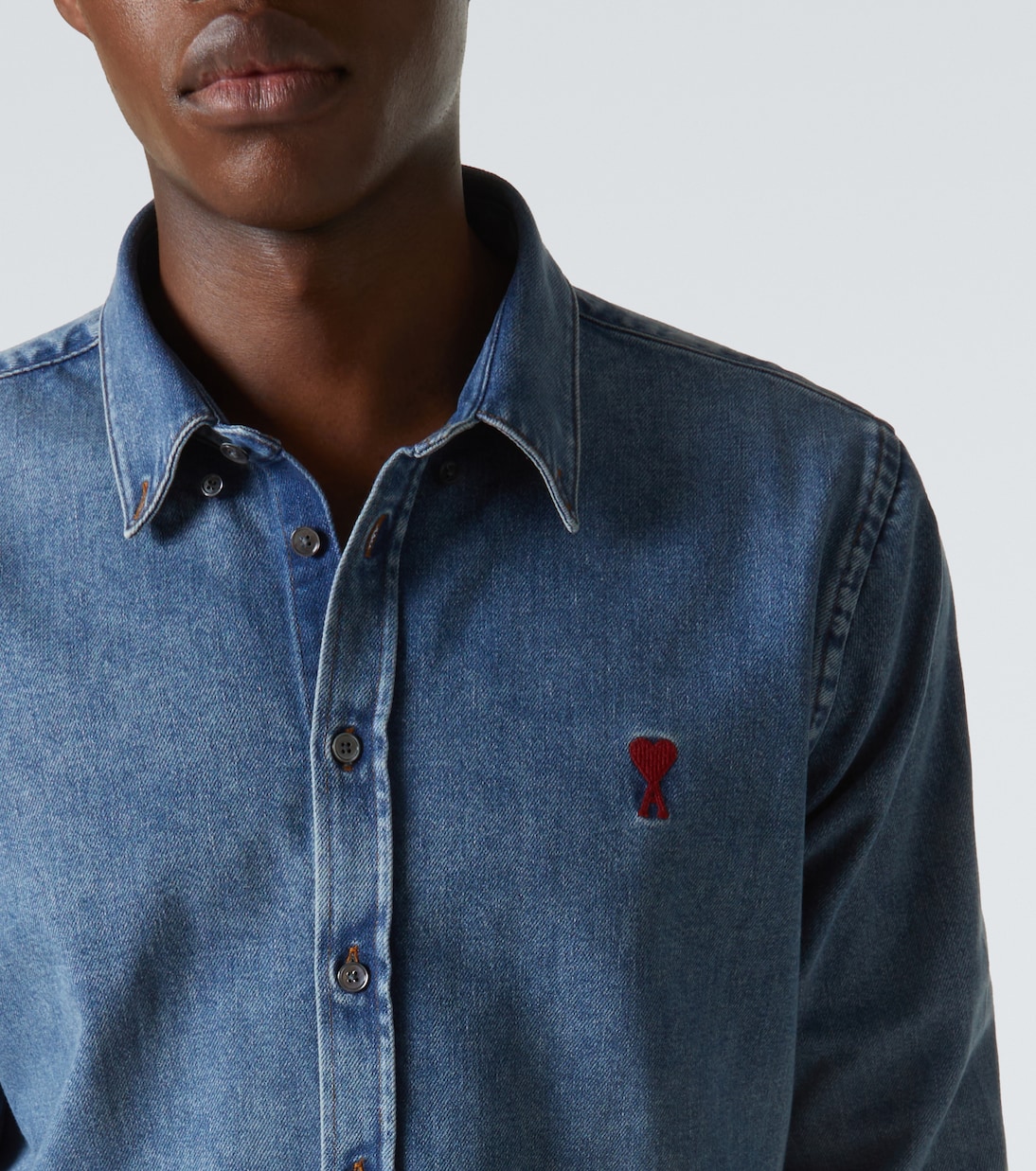 Camisa Ami De Cœur de denim | Ami Paris