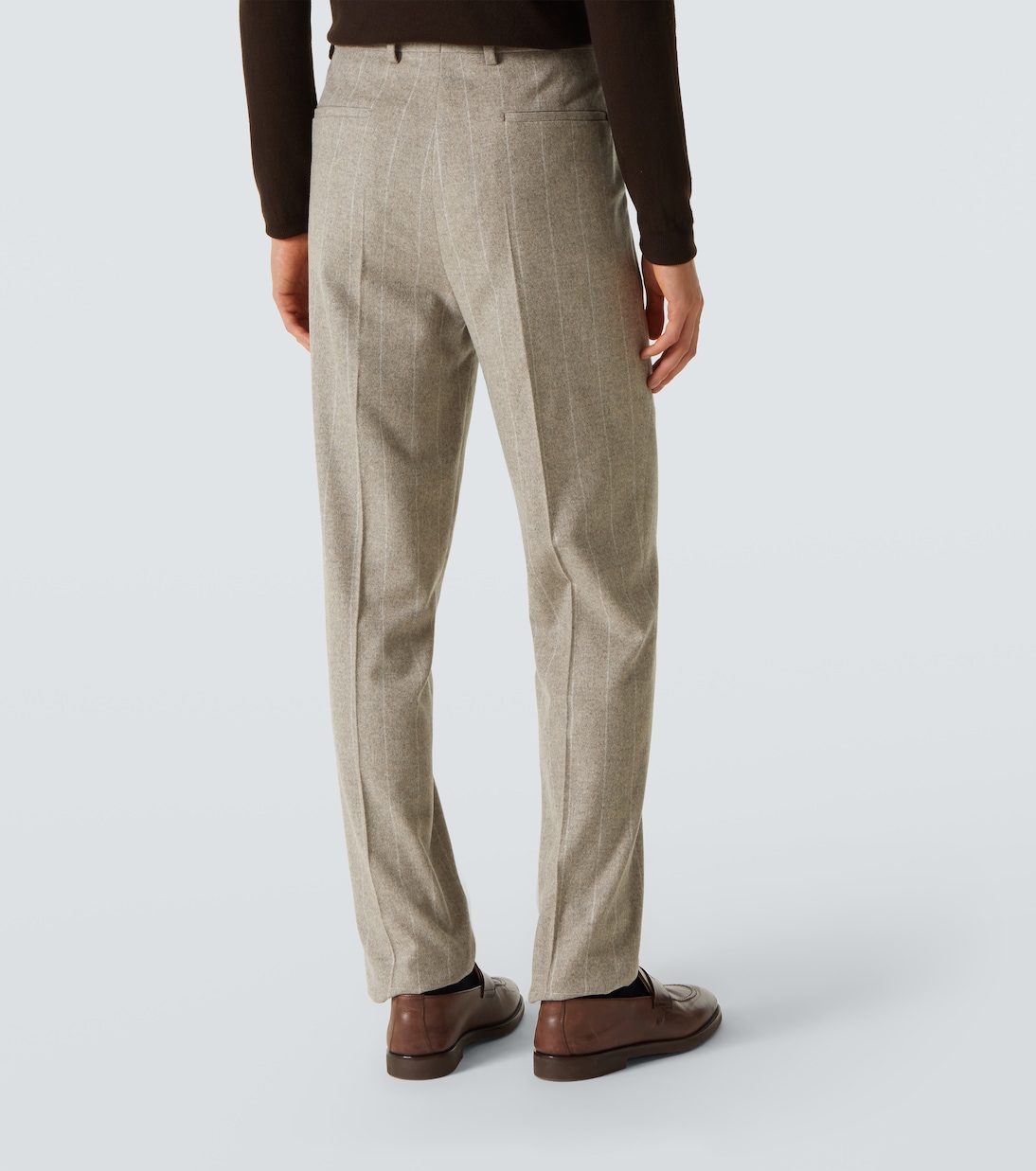 Striped wool and cashmere suit | Brunello Cucinelli