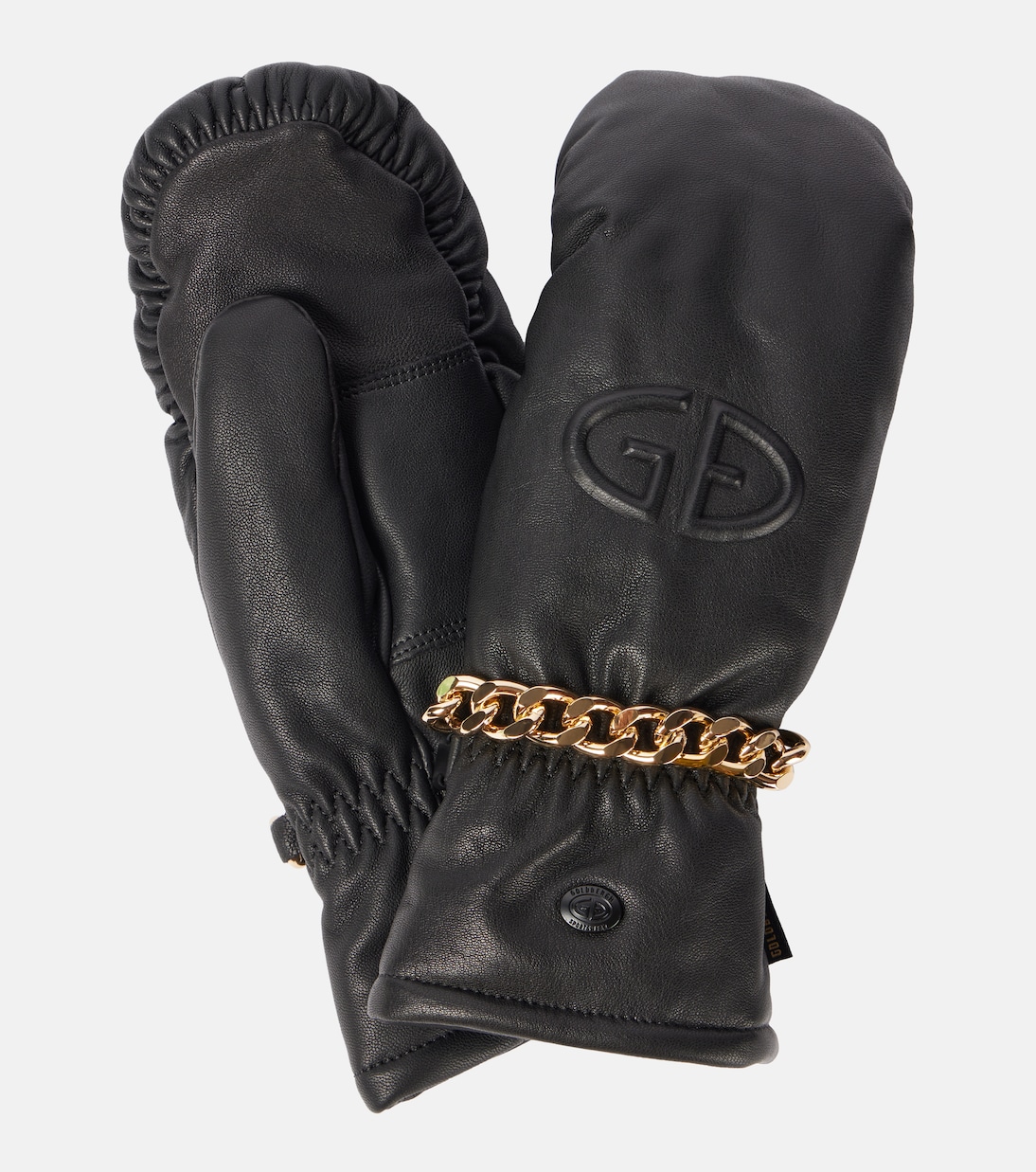 Kendall chain-detail logo mittens | Goldbergh
