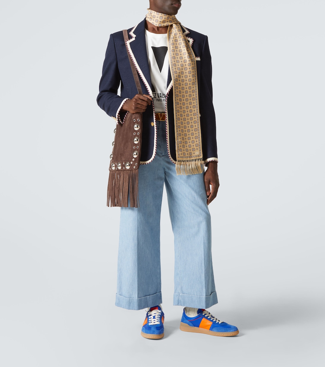 Baskets Upvillage en daim et cuir | Valentino Garavani