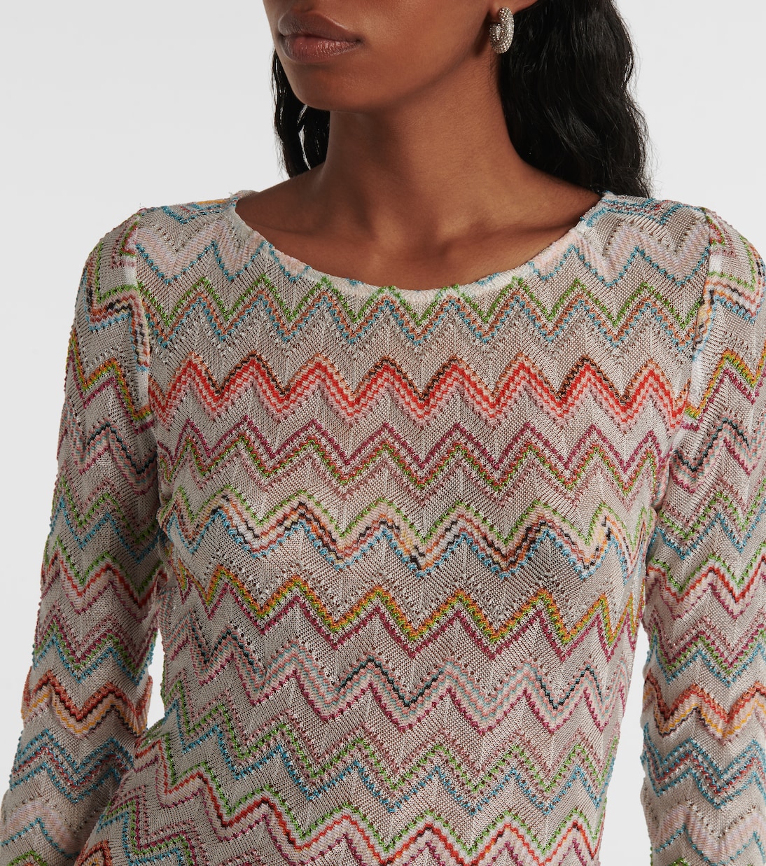 Minikleid aus Häkelstrick | Missoni