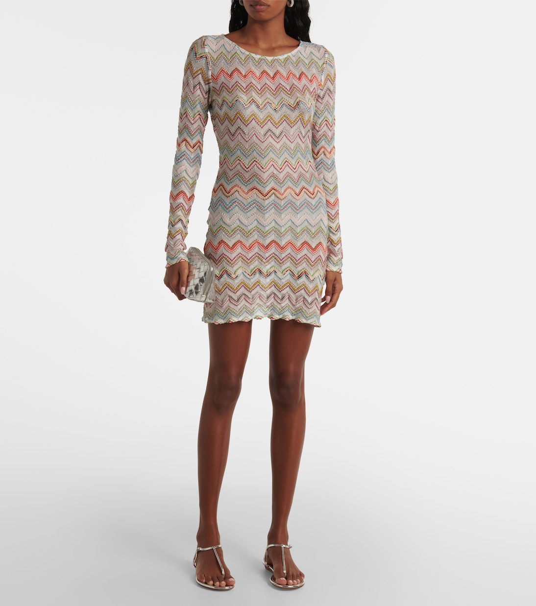 Minikleid aus Häkelstrick | Missoni