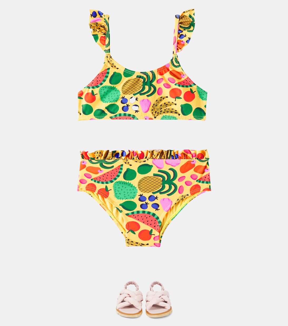 Printed ruffled bikini | Fábula