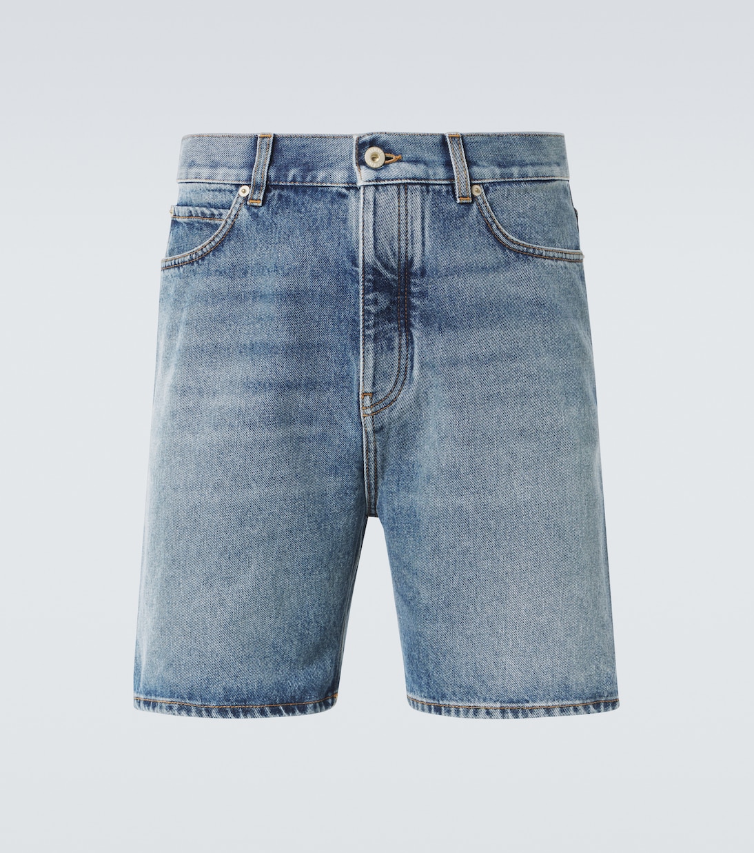 Jeansshorts mit Leder | Loewe