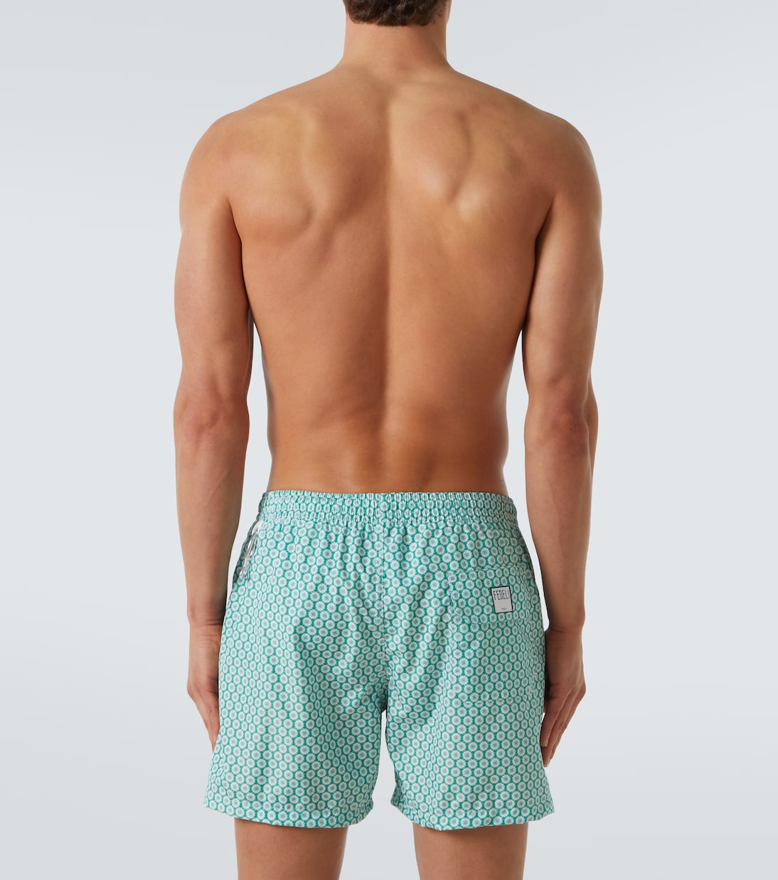 Madeira printed swim trunks | Fedeli
