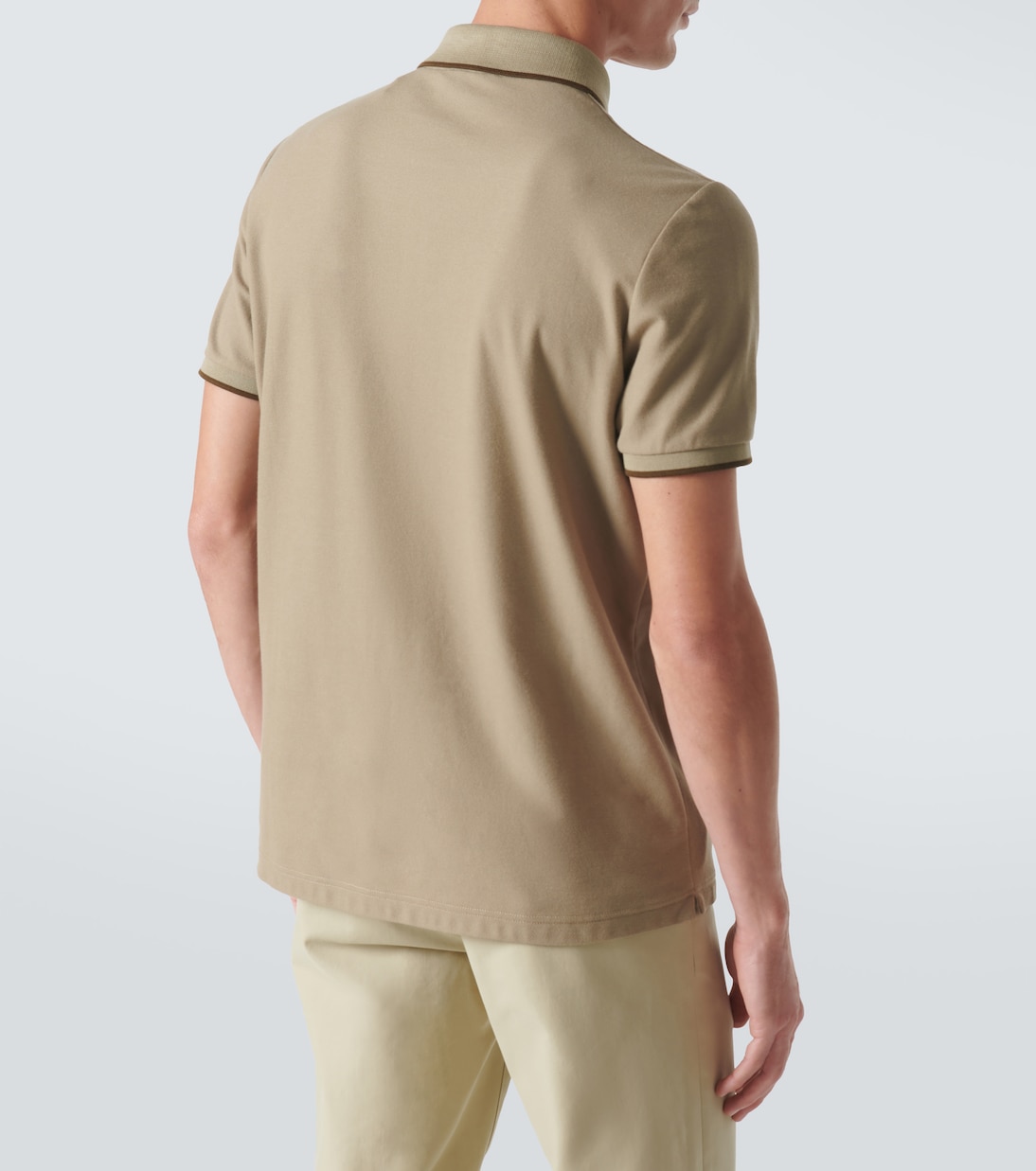 Polo Brentwood en piqué de mezcla de algodón | Loro Piana