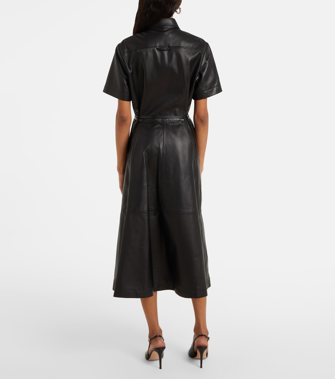 Robe chemise Kiera en cuir | Altuzarra