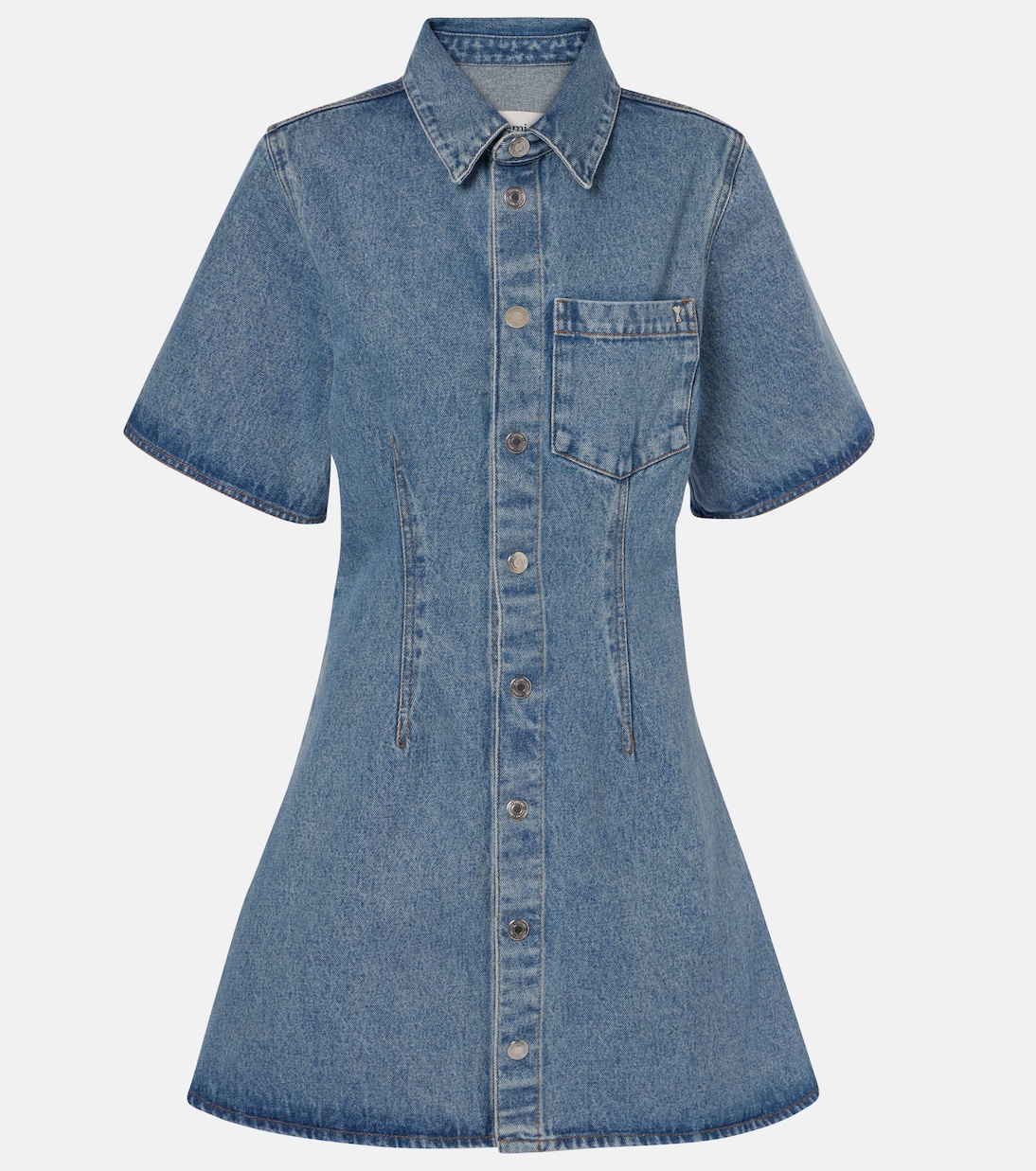 Ami De Cœur denim shirt dress | Ami Paris