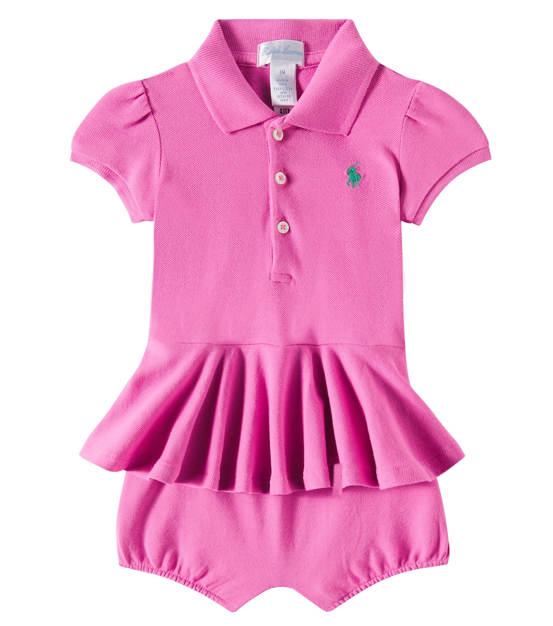 Bebé - mono de algodón con péplum | Polo Ralph Lauren Kids