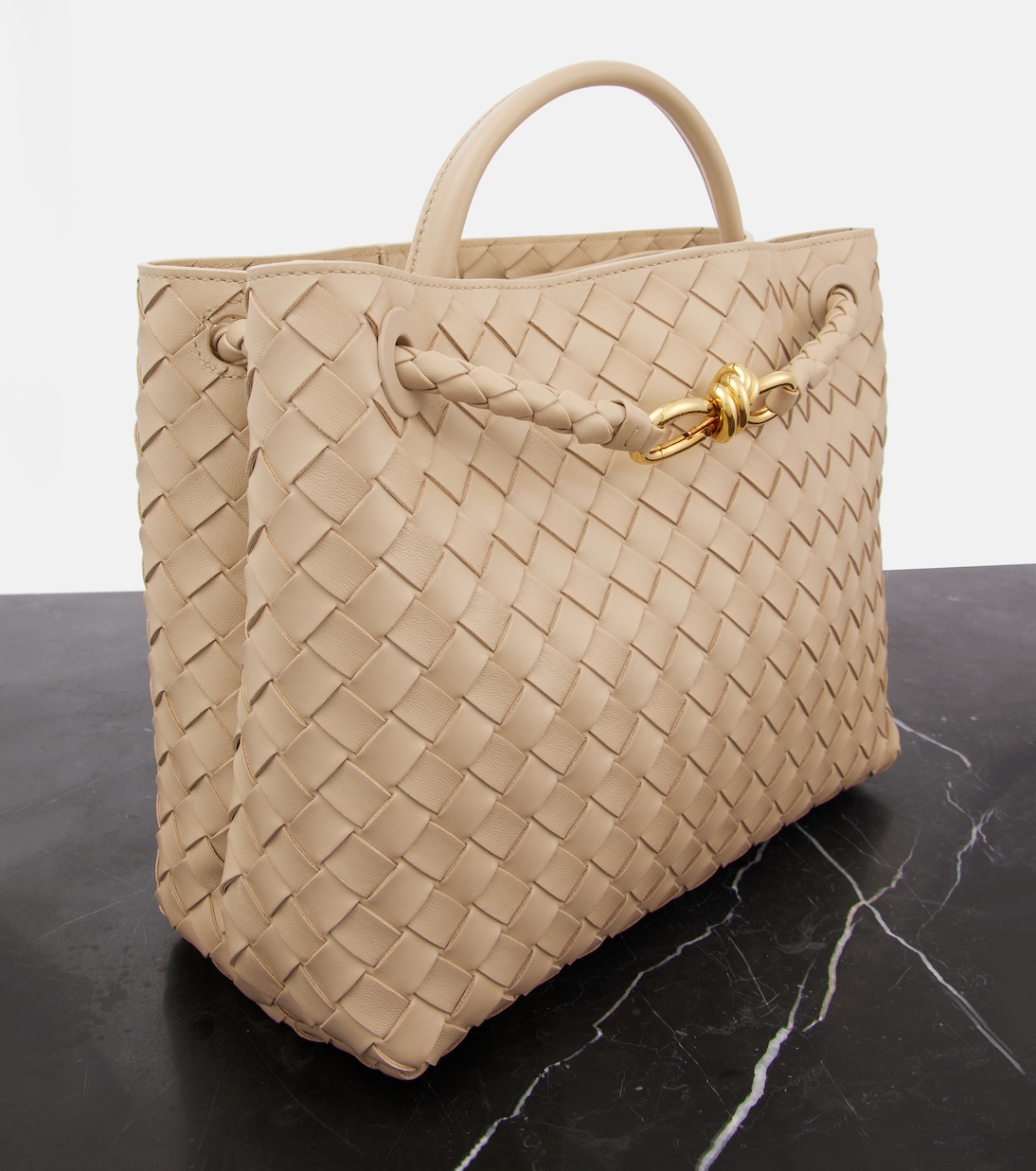 Tote Andiamo Medium aus Leder | Bottega Veneta