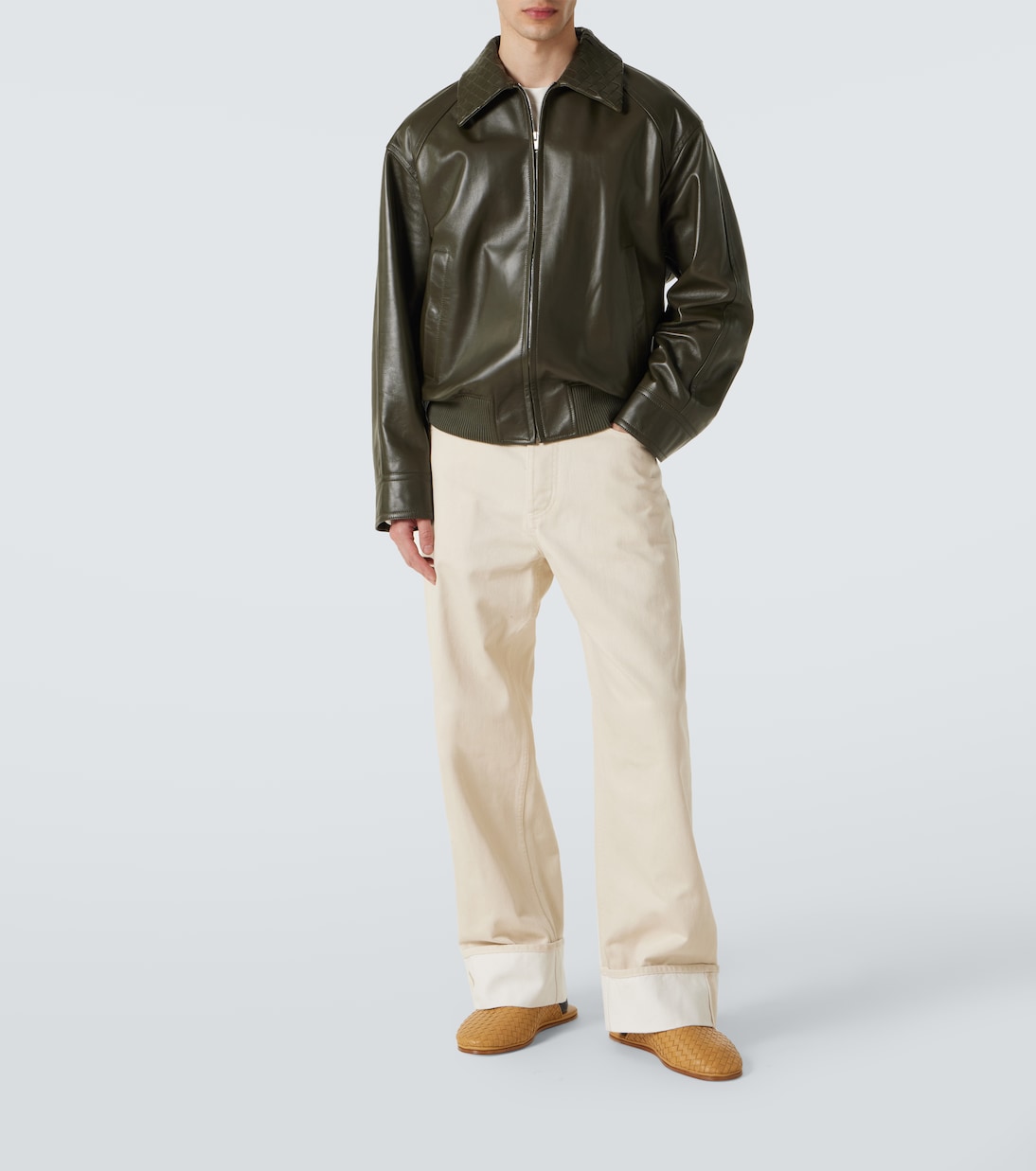 Sunday Intrecciato编织皮革穆勒鞋 | Bottega Veneta