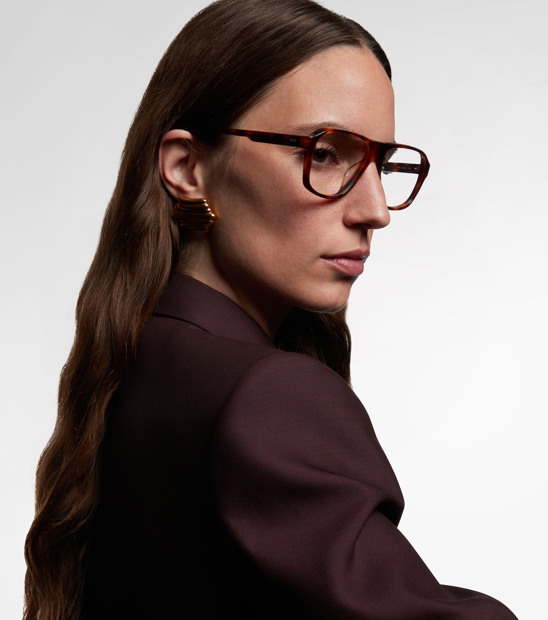 x Oliver Peoples square glasses | Khaite