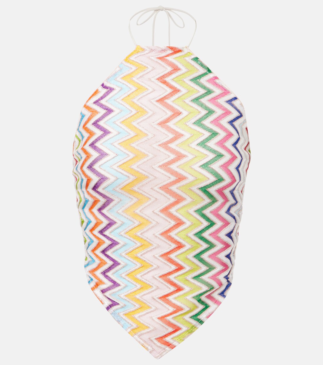 ZigZag knitted open-back halterneck top | Missoni