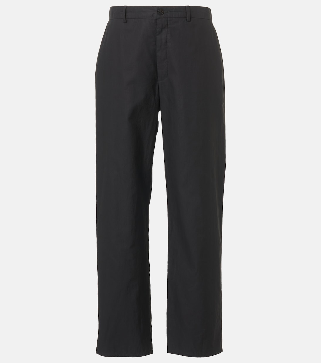 Gerade Mid-Rise-Hose Zuzana aus Baumwoll-Twill | The Row